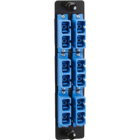BLACK BOX High Density Fiber Optc Adpter Panel Sc Blue JPM461C